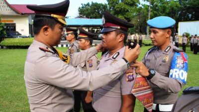 Sejumlah Personel Polres Agam Naik Pangkat