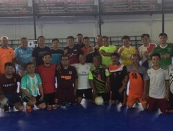 Jelang ke Surabaya, Tim Futsal SIWO PWI Ditantang Pelindo Teluk Bayur