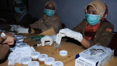 Petugas LP Pariaman Jalani Tes Urine