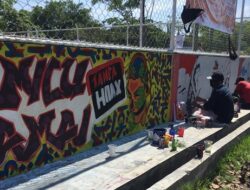 Sosialisasi Pemilu, Seniman Mural Ramaikan Paint Your City 6 di Padang