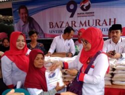 DPD Partai Perindo Agam Gelar Bazar Beras Murah