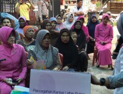 HUT Bhayangkara, Polres Solsel Adakan Sosialisasikan Bahaya Kanker ServiksPengobatan Gratis