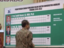 Yuliandri Raih Suara Terbanyak Pemilihan Rektor Unand