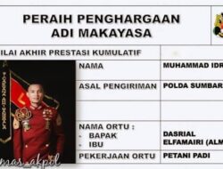 Putra Solok Selatan Lulusan Terbaik Akpol 2019