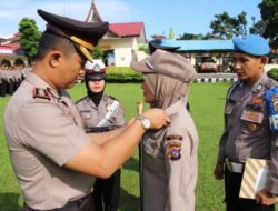 30 Personil Polres Agam Naik Pangkat