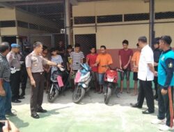 Delapan Pelaku Curanmor Ditangkap Polres Dharmasraya