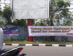 Spanduk #SandiUno-Mahyeldi Muncul di Padang