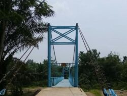 Sempat Ambruk, Jembatan Gantung Patamuan Akhirnya Selesai Dibangun