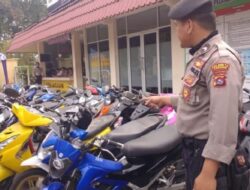 Hasil Razia Balapan Liar, 80 Unit Sepeda Motor Ditahan di Mapolresta Padang