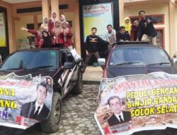 Siswa SMAN 3 Solok Selatan Antarkan Bantuan