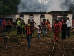 Rumah Pensiunan di Matur Mudiak Terbakar