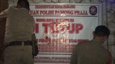 11 Kafe di Padang Disegel Satpol PP