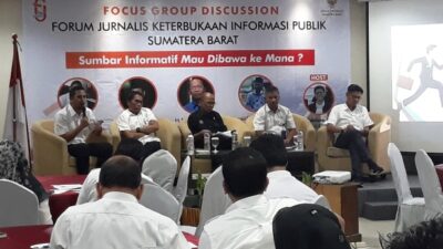 FJKIP Gelar Diskusi, Bahas Kesiapan Sumbar jadi Provinsi Informatif
