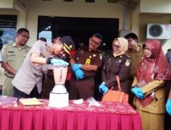 Polres Agam Musnahkan Barang Bukti Sabu dan Ekstasi