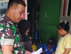 Babinsa Bantu Pendataan Anak Yatim Piatu