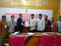 Hanya Suhatril – M Tonic Bapaslon Jalur Independen yang Mendaftar di Agam