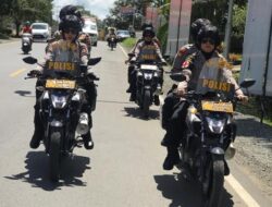 Polwan Dikerahkan Edukasi Masyarakat Solok Selatan akan Bahaya Korona