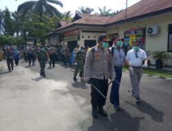 Cegah Korona, Pemkab Pasaman Barat Semprotkan Disinfektan