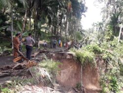 Jalan Penghubung Batang Gasan-Sei Geringging Nyaris Putus, Ini Sebabnya