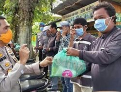 Peduli Dampak Pandemi Corona, Polres Pasaman Bagikan Sembako Gratis