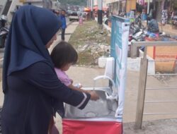 Pemko Padang Panjang Sediakan Bilik Disinfektan dan Tempat Cuci Tangan di Pasar Pusat