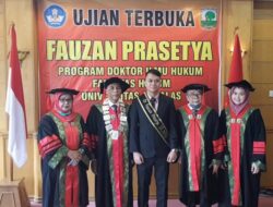 Sidang Doktor di Tengah Covid-19, Fauzan Lulusan Doktor Ilmu Hukum Unand Termuda 