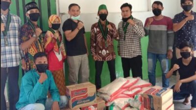 Kahmi dan HMI Pariaman Bantu  Masyarakat Terdampak Corvid 19