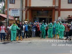 KSB Nagari Koto Baru Lakukan Penyemprotan Disinfektan
