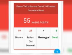 Tambah Lagi, Pasien Positif Covid-19 di Sumbar jadi 55 Orang