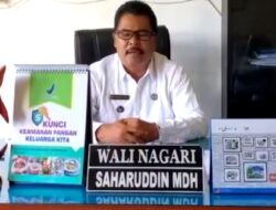 Walinagari Padang Gelugur Gunakan Tiga Bahasa Imbau Warga Cegah Korona
