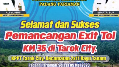 Pembangunan Gerbang Tol di Tarok City Dimulai