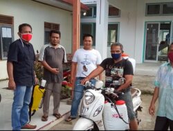 Di Pasar Muara Labuh Wajib Pakai Masker, Pengunjung dan Pedagang Di-sweeping