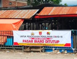 Cegah Penularan Covid-19, Pasar Biaro Ditutup Sementara