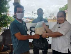Parpol di Dharmasraya Bantu APD dan Sembako
