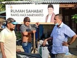 Sosialisasi Bahaya Covid-19, Maryanto Sambangi Warga Pasbar