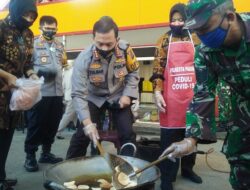 Dapur Umum TNI/Polri di Mapolresta Padang Mulai Beroperasi