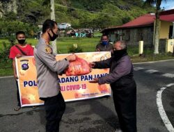 Polres Padang Panjang Bagikan Paket Sembako