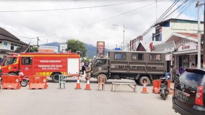 Cegah Covid-19, Pasar Raya Solok Ditutup