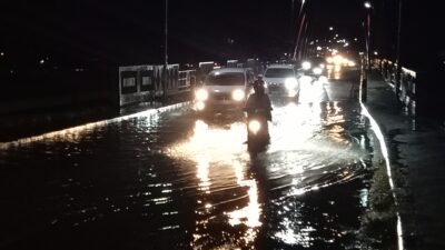 Baru Saja Dibangun, Jembatan Batanghari Langganan Genangan Air