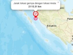 Gempa M5,7 Guncang Padang