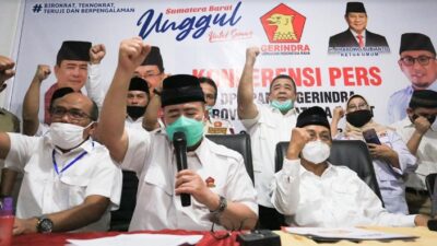 Nasrul Abit -Indra Catri Resmi Diusung Gerindra