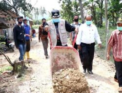 Tingkatkan Hasil Pertanian, Nagari Lubuak Batingkok Limapuluh Kota Bangun Jalan Sepanjang 337 Meter
