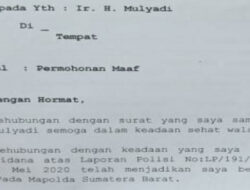 Tersangka Ujaran Kebencian Kepada Mulyadi Minta Maaf