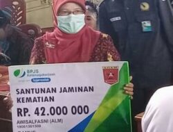 BP Jamsostek Agam Realisasikan Jaminan Kematian Anggota Bamus