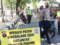 Hingga Selasa, Satlantas Polresta Padang Keluarkan 714 Tilang