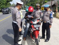Operasi Patuh Singgalang, Polres Padang Pariaman Keluarkan 72 Tilang