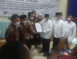 Pilkada Pasaman Barat, Agus Susanto-Romi Chandra Dinyatakan Lolos Verifikasi
