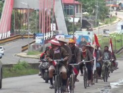 Meriahkan HUT RI, Komunitas Sepeda Onthel Dharmasraya Mengayuh Sepeda 75 KM