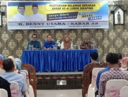 Sabar AS Adakan Pertemuan dengan Relawan Gesas