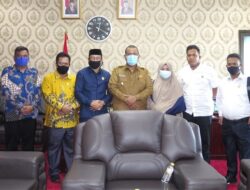 DPRD Penajem Paser Utara ke Kota Pariaman, Wawako Sampaikan Penanganan Covid-19